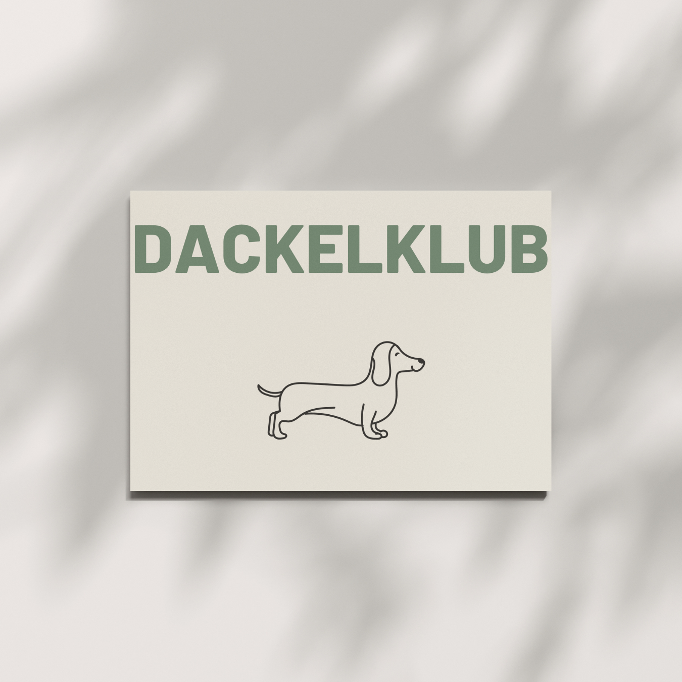 Postkarte - DACKELKLUB