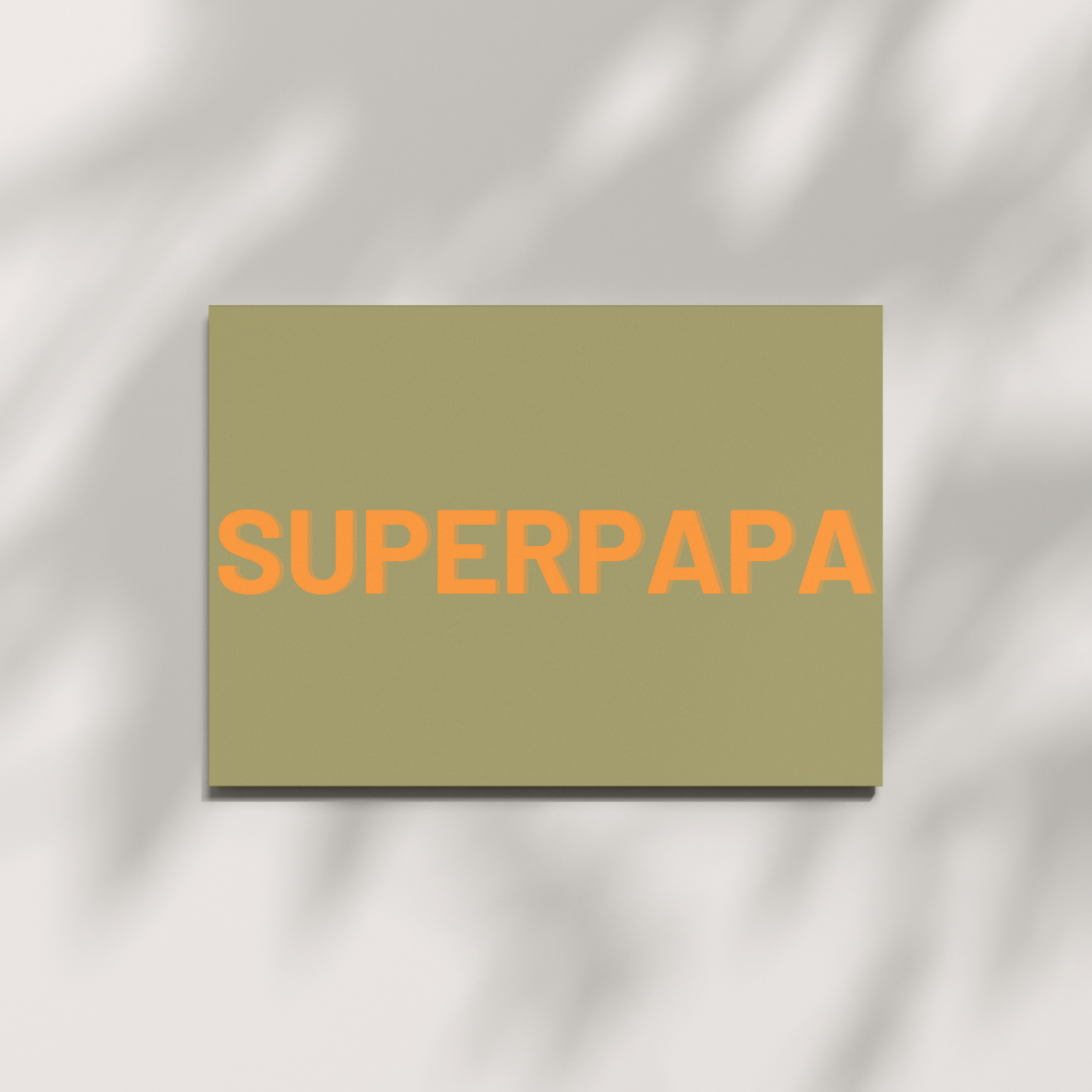 Postkarte - SUPERPAPA