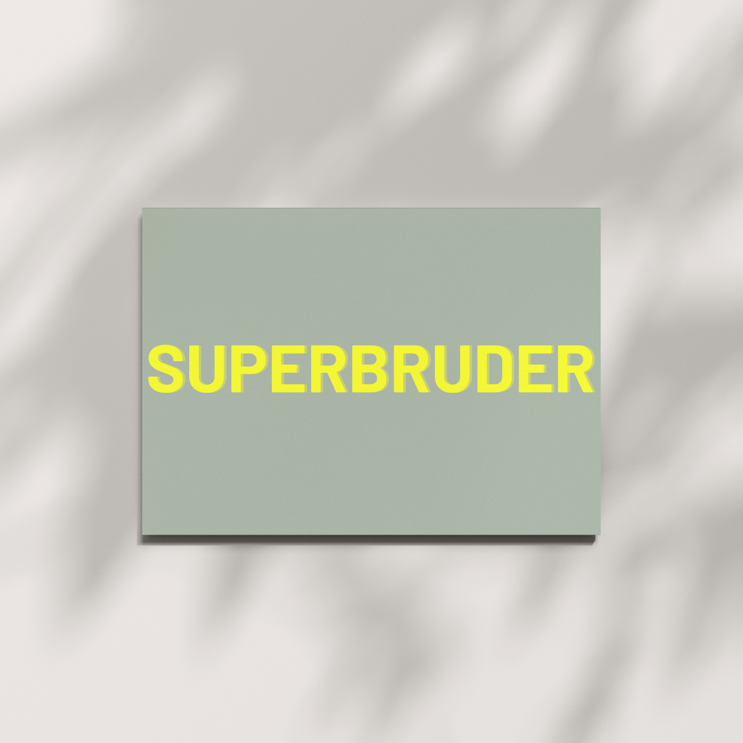 Postkarte - SUPERBRUDER