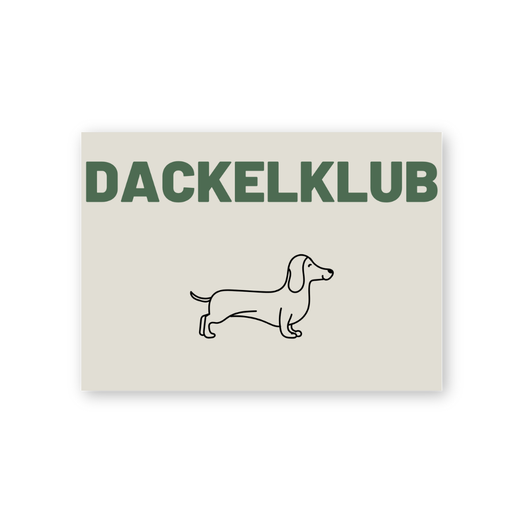 Postkarte - DACKELKLUB