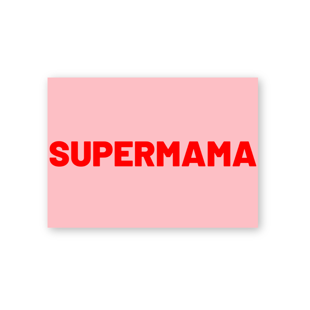 Postkarte - SUPERMAMA